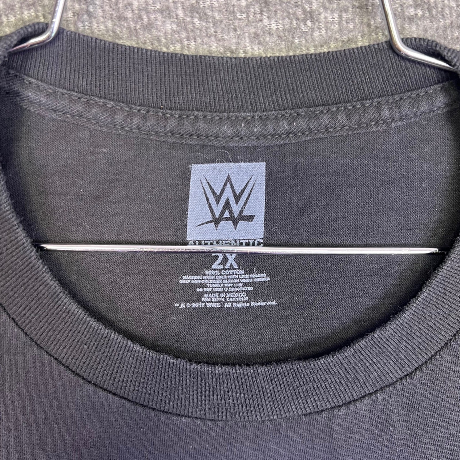 Baylor Club WWE Shirt Mens 2XL Black Worldwide Geometric Bolt Casual Finn Balor gallery