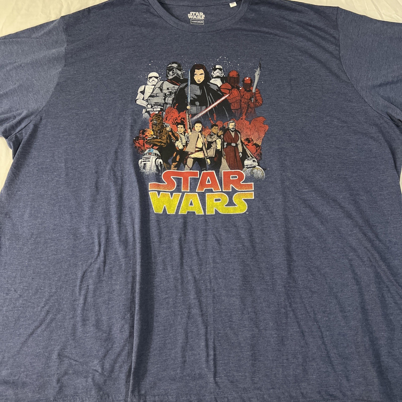 Men’s Seven Xl Graphic T-Shirt Star Wars Blue New Without Tags gallery