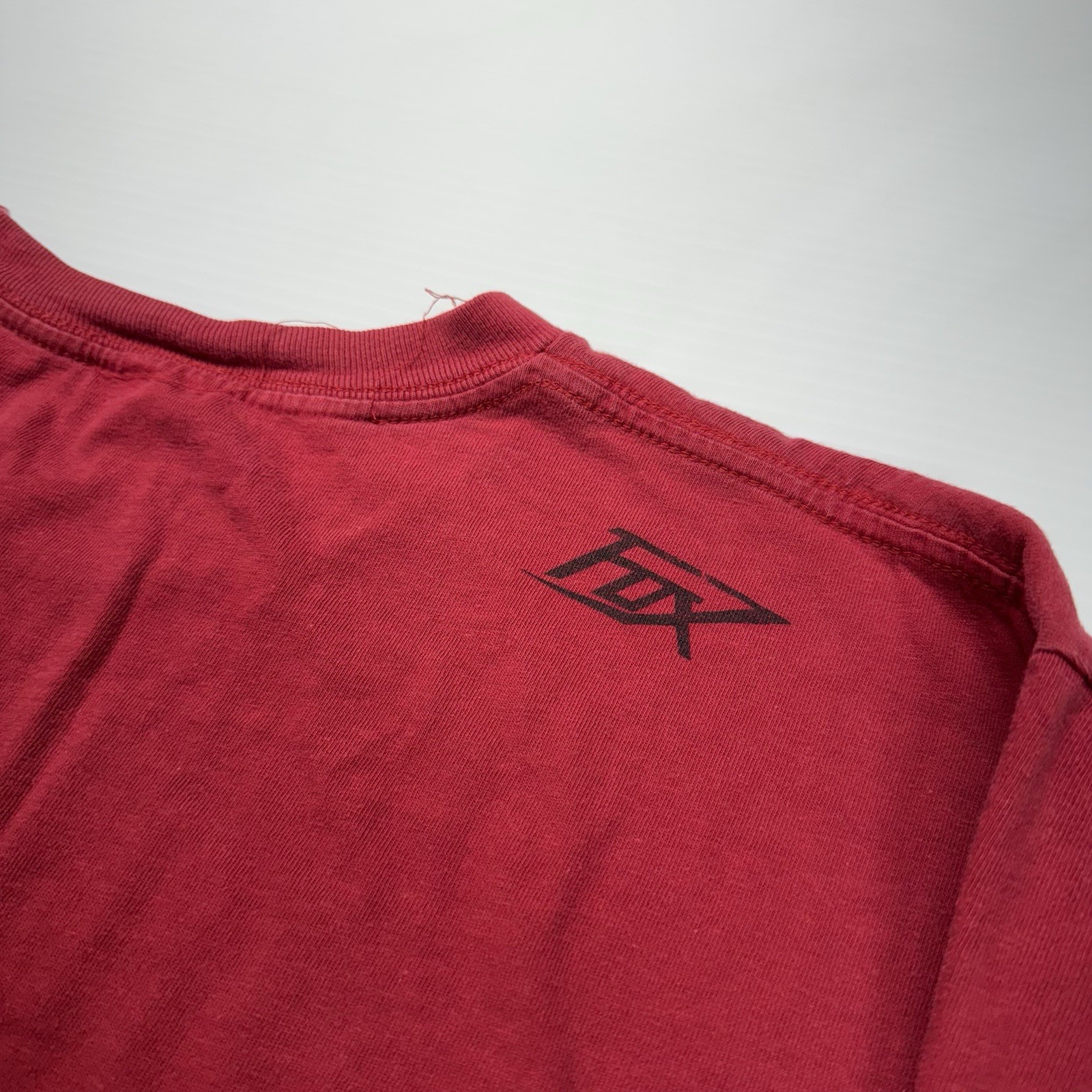 Fox Racing Center Logo Mens Long Sleeve T-Shirt L Red Skater BMX Punk Graphic gallery