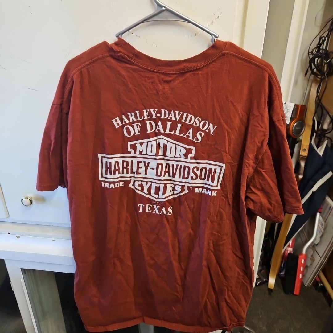 Vintage Early 2000’s Sedona AZ Harley Davidson Size XL Men’s Shirt Red Rust XL gallery