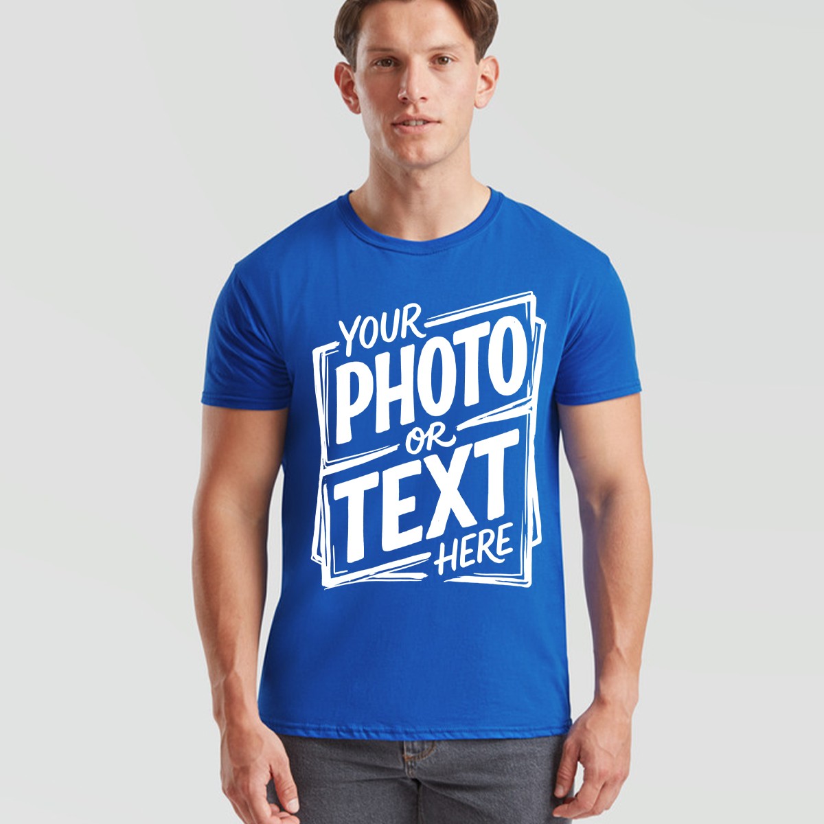 Personalised Unisex T Shirt Custom Photo Text Logo Customised Mens Womens Tee gallery