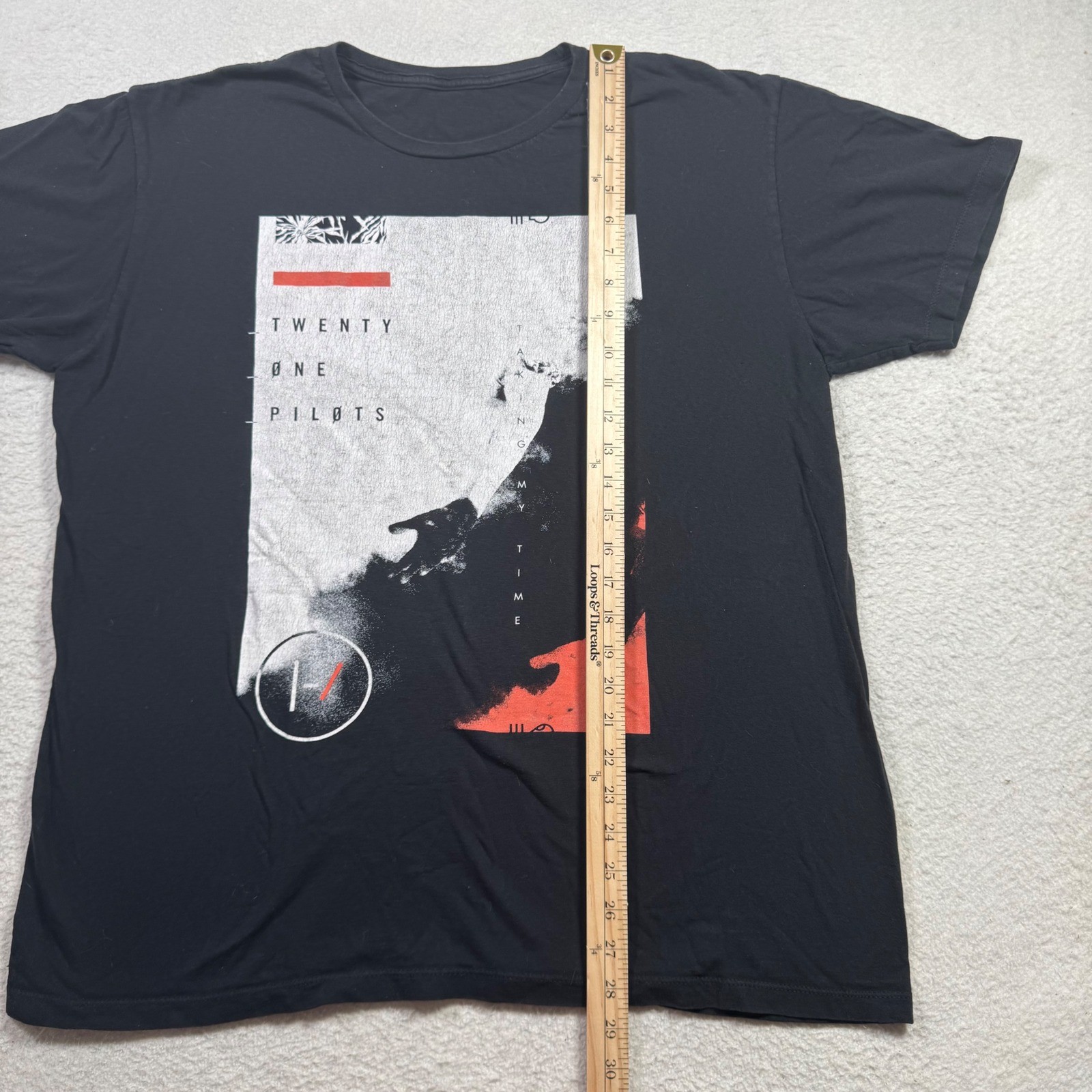 Twenty One Pilots Graphic Tee Unisex Large Black Good Taking My Time Band Shirt gallery