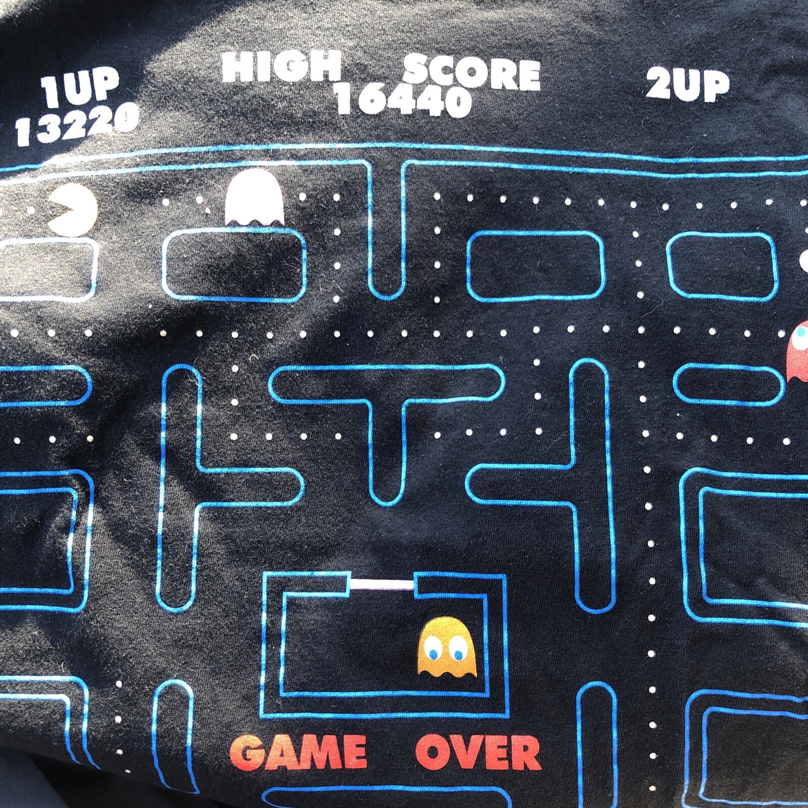 Medium cotton mix Pac-Man T-shirt!! Clean Very Nice Dark Color Print gallery