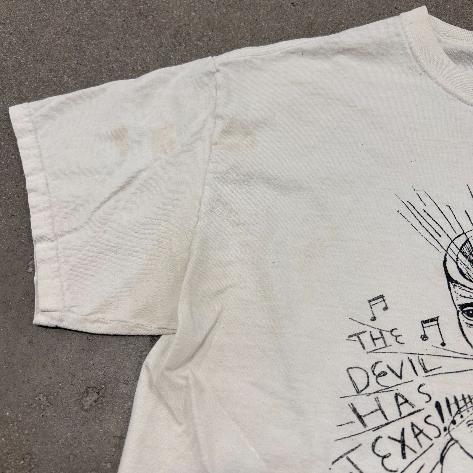 Vintage y2k Worn in Thrashed Daniel Johnston Band Tee T Shirt Grunge gallery
