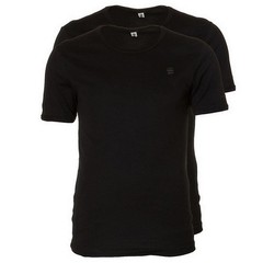 G-Star Men’s Raw Base Crew Twin Pack Basic T-Shirt Black D07205 124 990