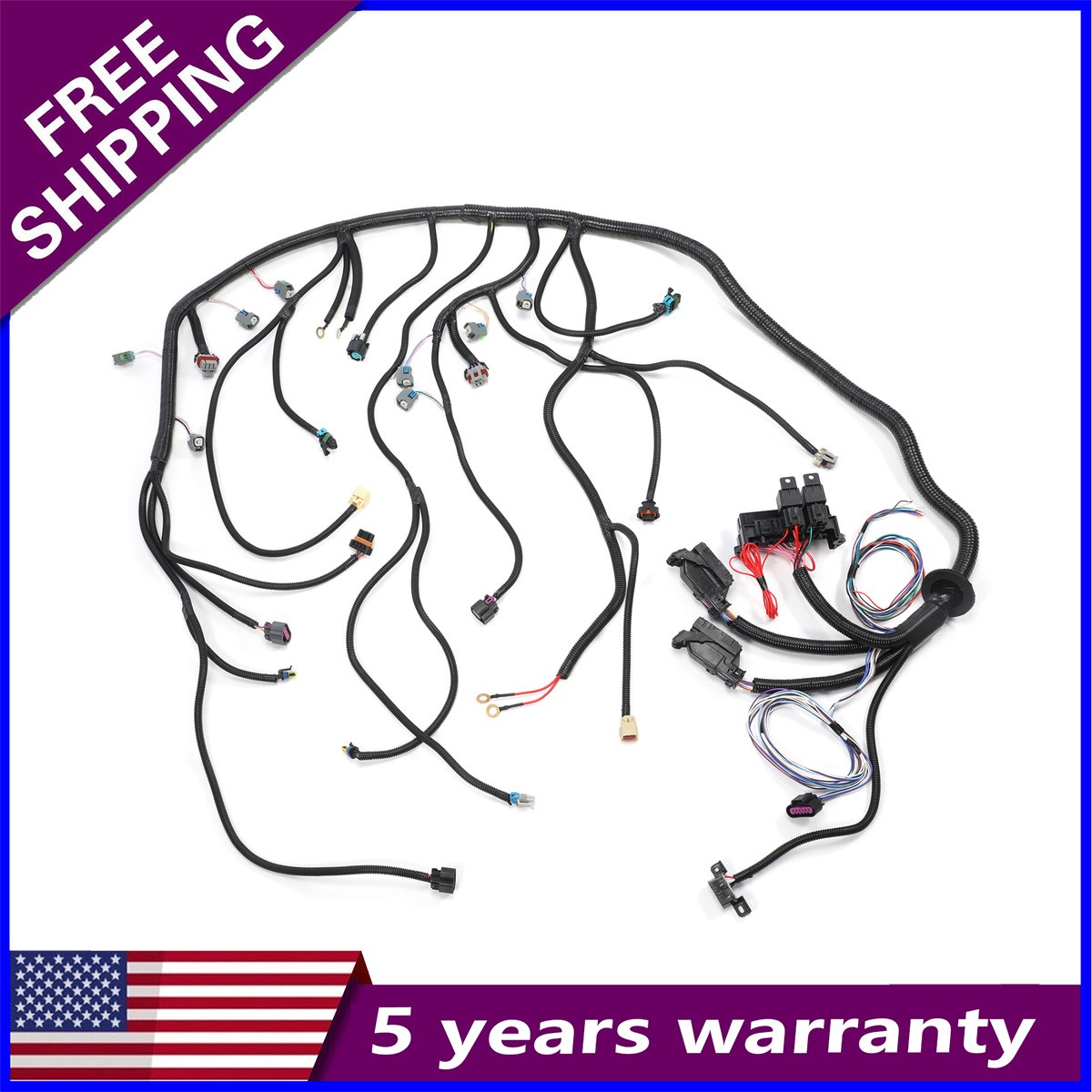 LS Wire Harness Compatible with 2006-2015 LS3 LS2 6.2L 6L80E 6L90E 58X DBW 1x