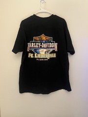 Vintage 1998 Harley Davidson Florida The Strong Survive Bear Biker T Shirt L/XL