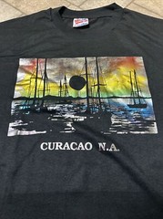 Vintage Curaçao N. A. T Shirt Men’s Large Hanes Single Stitch Graphic Print