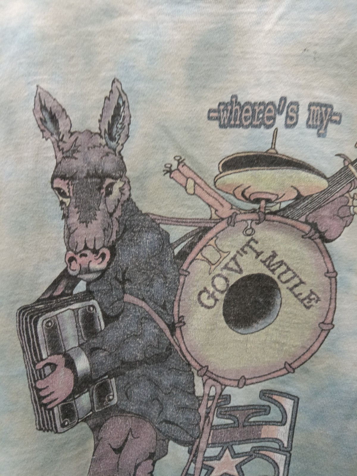Men's Vintage 90s Rock Band Gov't Mule Where's My Mule T-shirt (D046) gallery