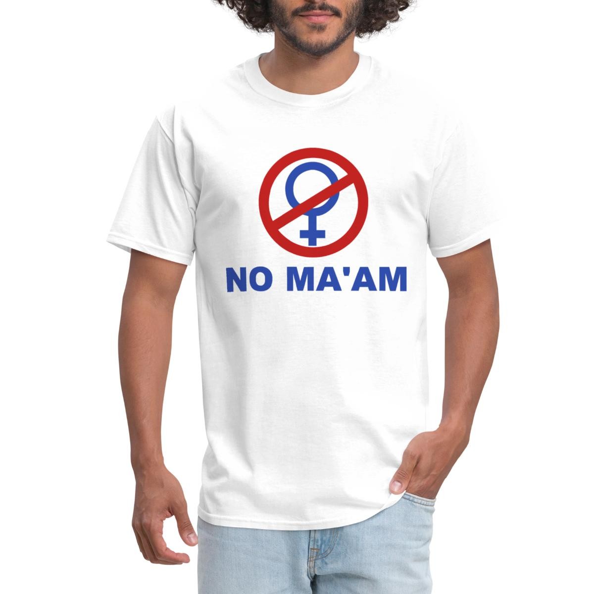 No Maam Funny Halloween Costume Men's T-Shirt gallery