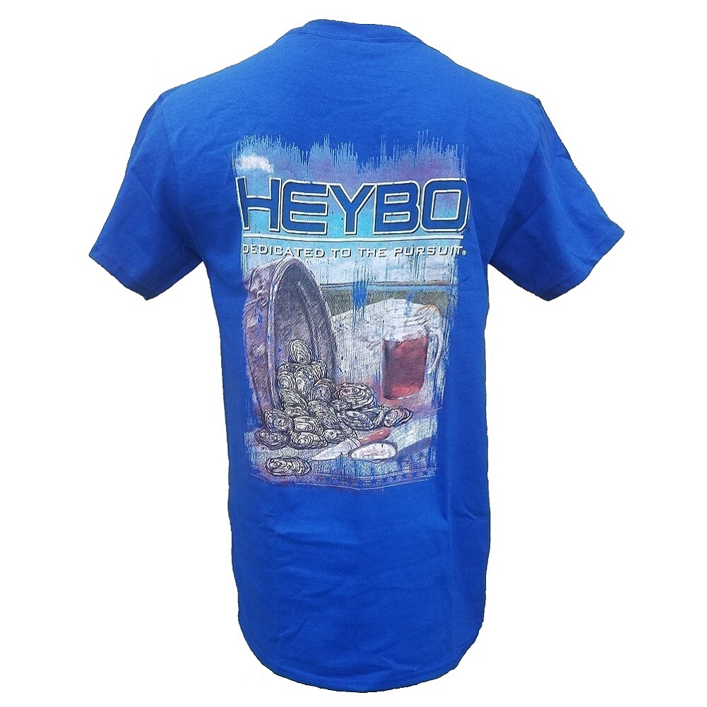 Heybo Shuckin SS Royal Blue T-Shirt CHOOSE YOUR SIZE gallery