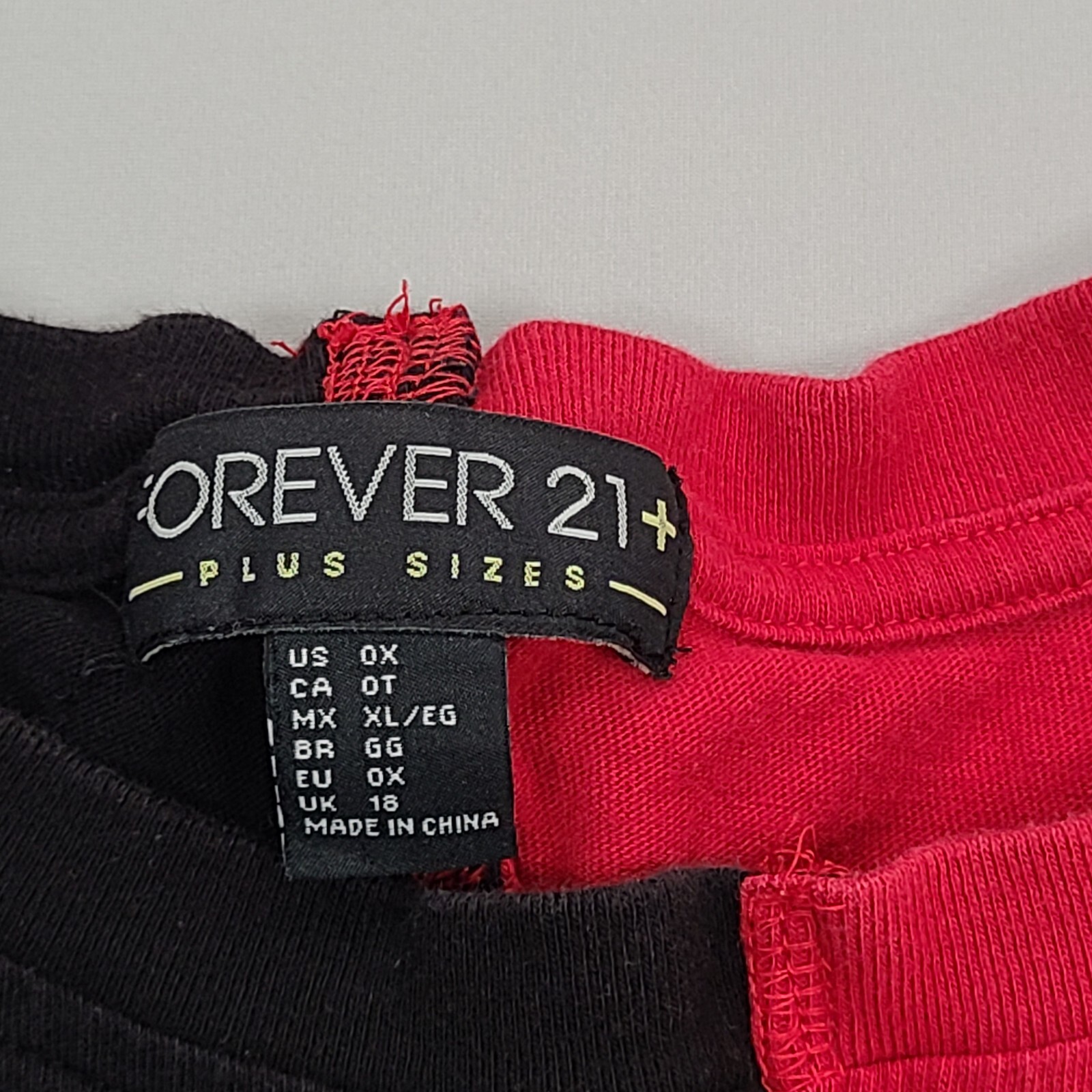 Forever 21 Shirt Mens Plus Size 0X Black Red Streetwear Casual Comfort Mens gallery