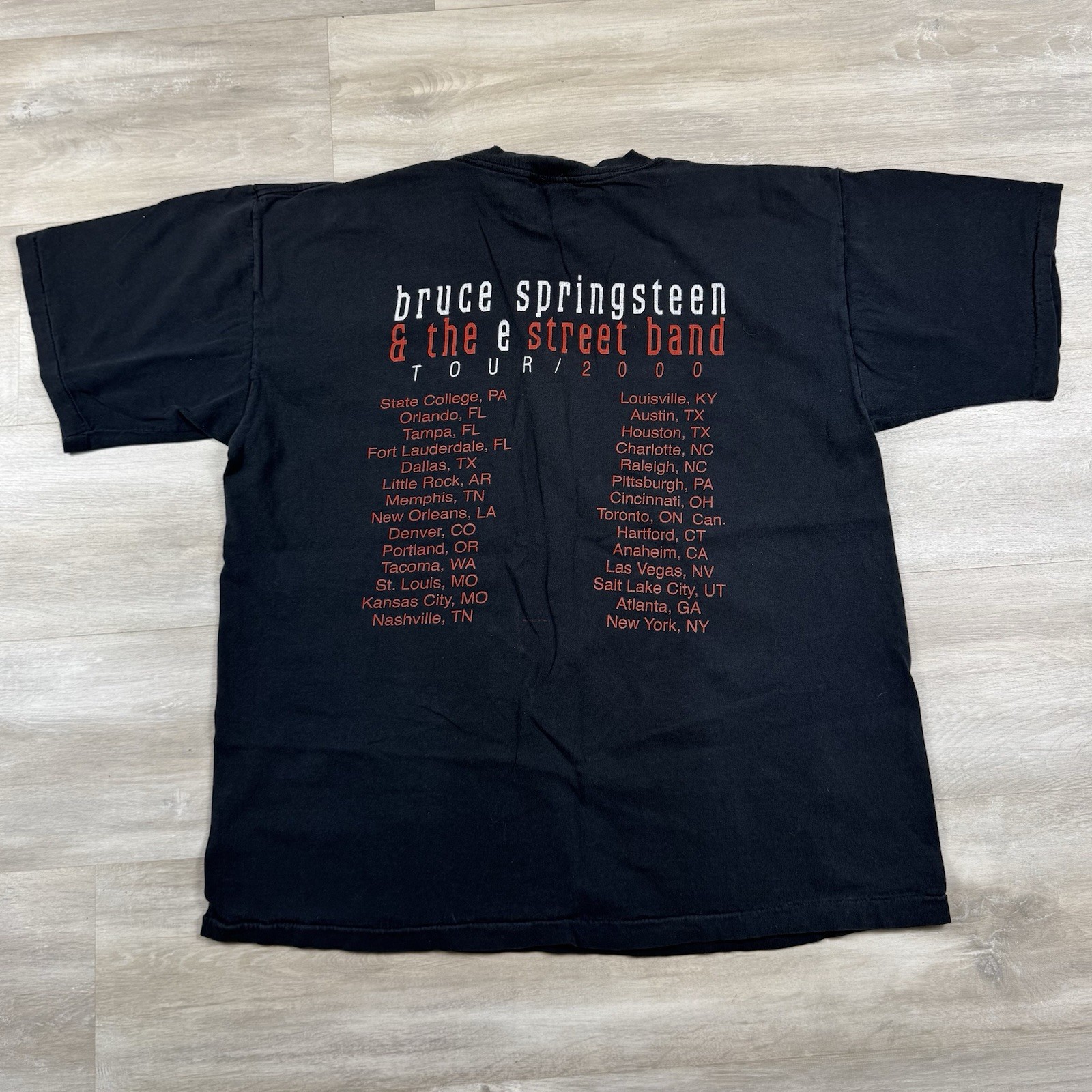 Vintage Bruce Springsteen And The E Street Band Tour 2000 Music t-shirt Mens XL gallery