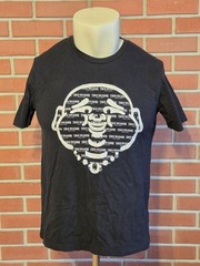 True Religion Buddha Big Face Short Sleeve Crewneck T-Shirt Mens Large Black EUC