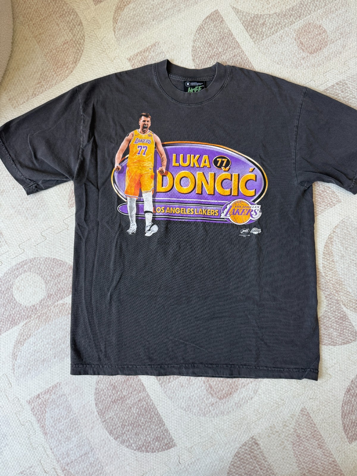 JAEE Editz Luka Doncic 77 Los Angeles Lakers Oversized T Shirt Medium gallery