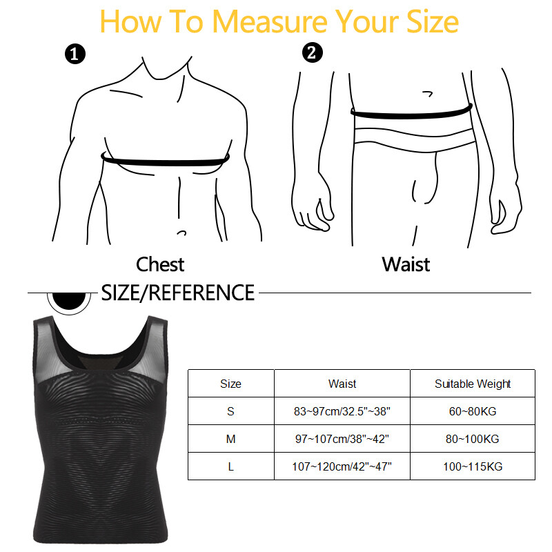Gynecomastia Compression Vest Shirts Men Tank Top Slimming Body Shaper Underwear gallery