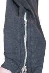 Men’s Black Medium United Graphic Print Pullover T-Shirt With Side Zippers
