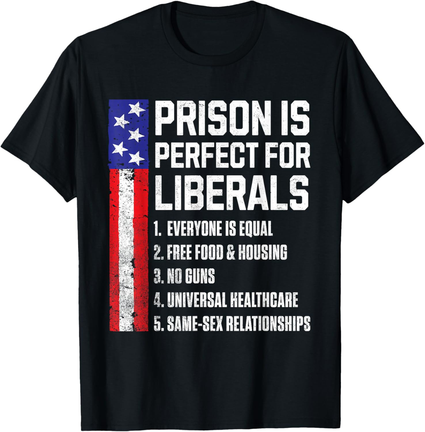 Prison is Perfect for Liberals T-Shirt gallery