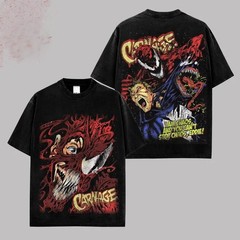 Carnage T Shirt Vintage Retro Comic Graphic Tee Red Symbiote Gift
