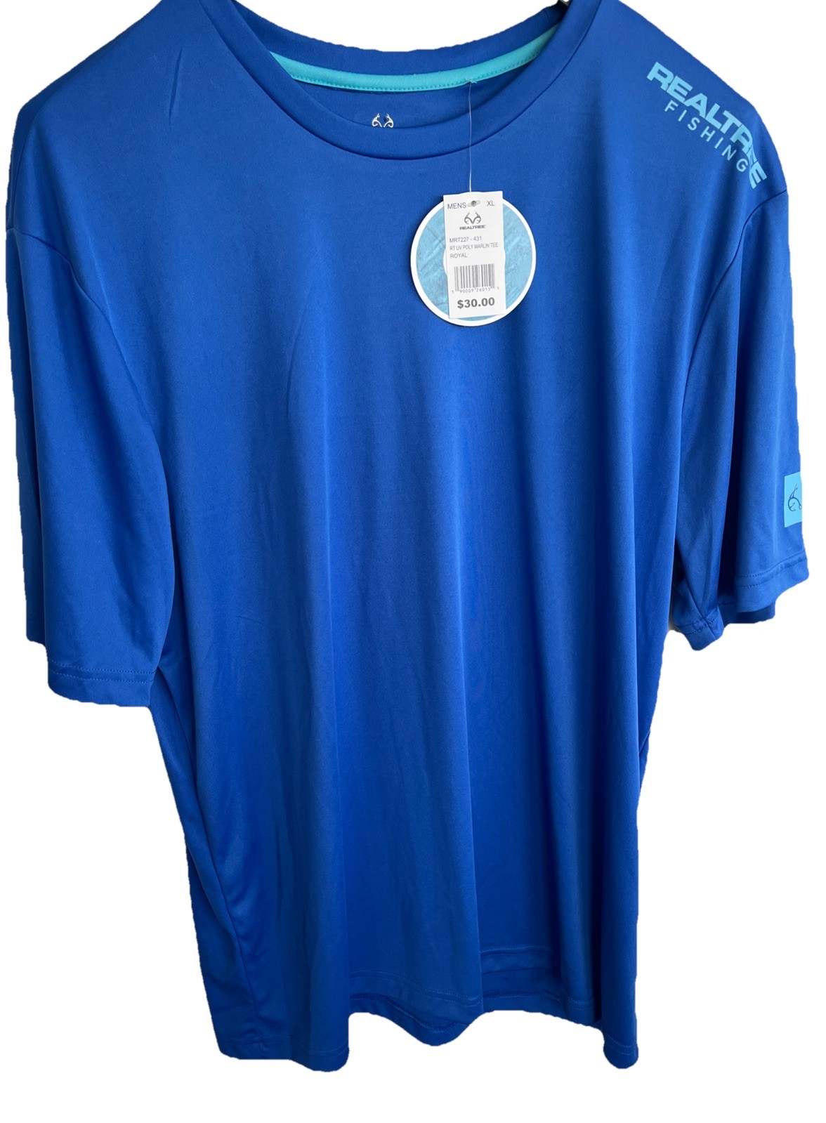 Realtree Marlin Tee T-Shirt Men's Sz XL Hunting Royal Blue Running Walking Gym gallery