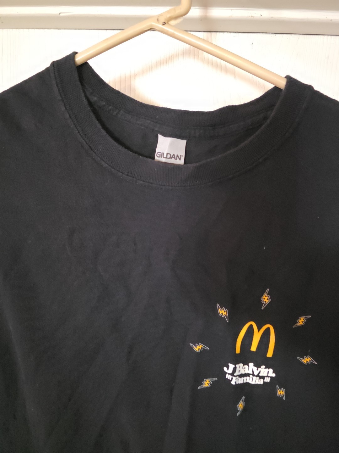 McDonald’s X J Balvin Crew 2020 Black Employee T Shirt Size L gallery