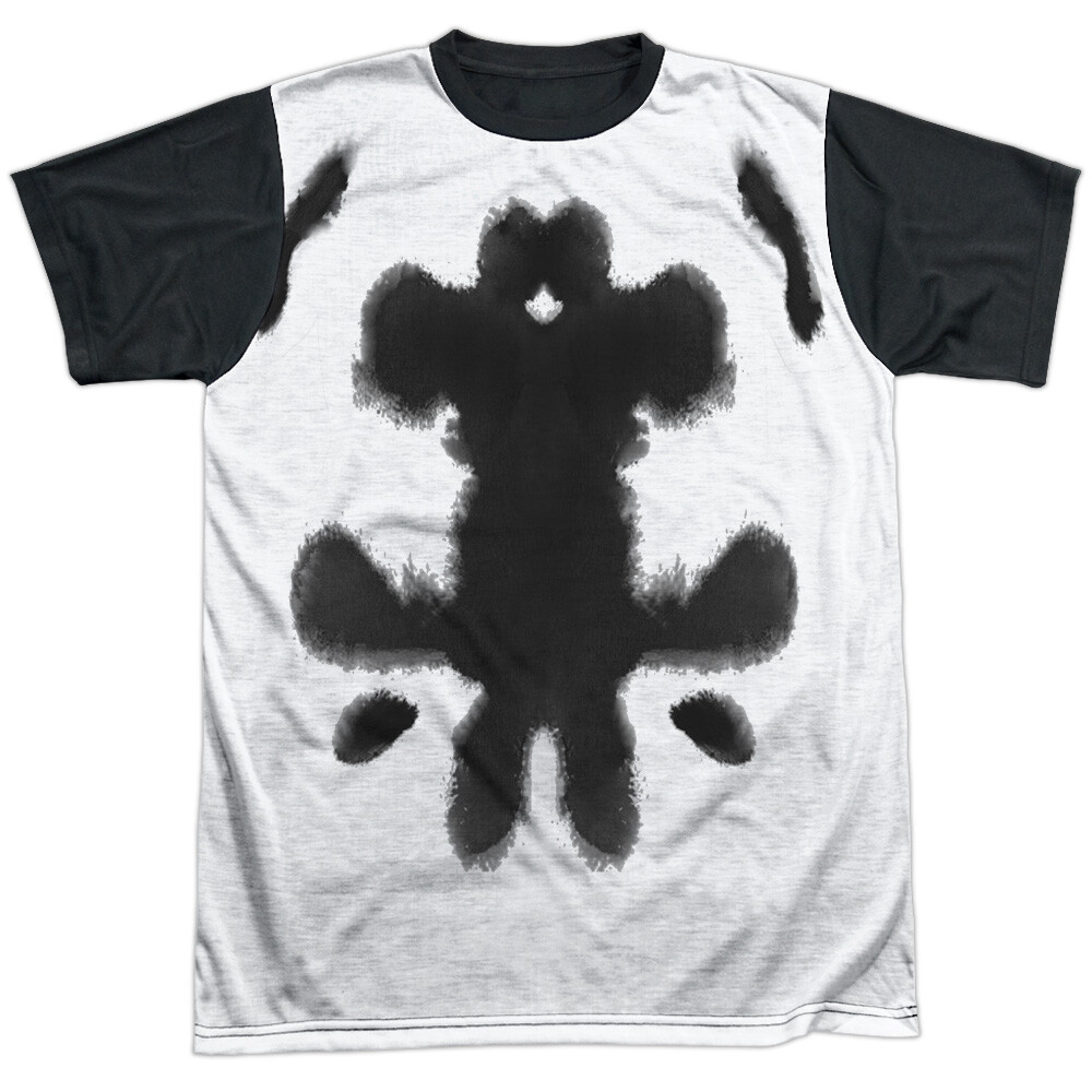 Watchmen Rorschach Adult Halloween Costume T Shirt (Black Back), S-3XL gallery