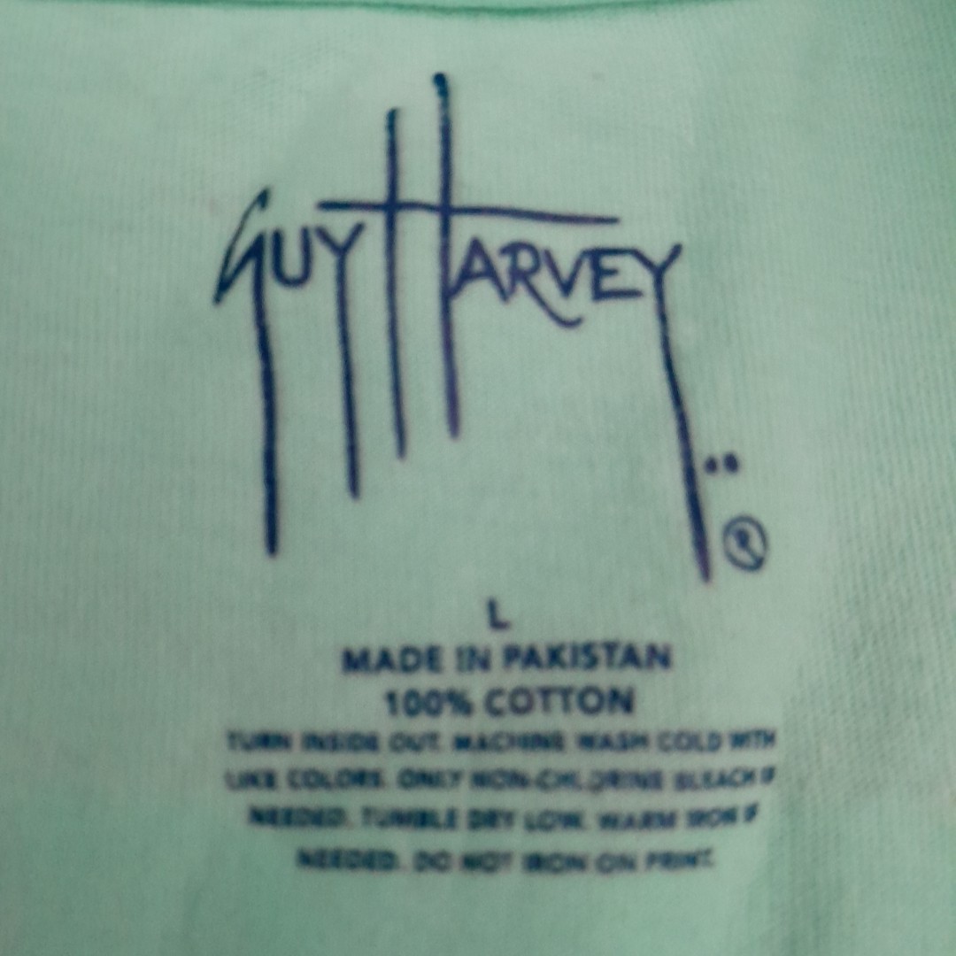 Guy Harvey T Shirt Mens L Green Pocket Grand Slam Graphic Fishing Outdoors Beach gallery