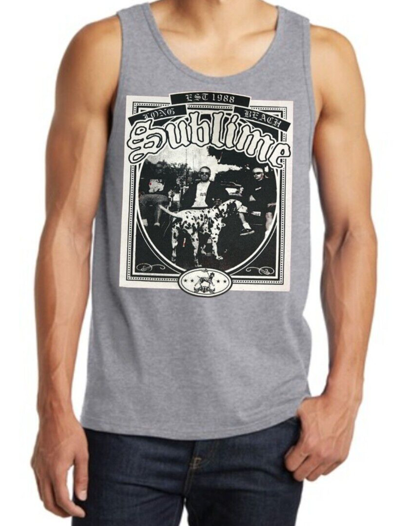Sublime Dalmatian Dog Rock Band Black Tank Top (Various Colors) gallery