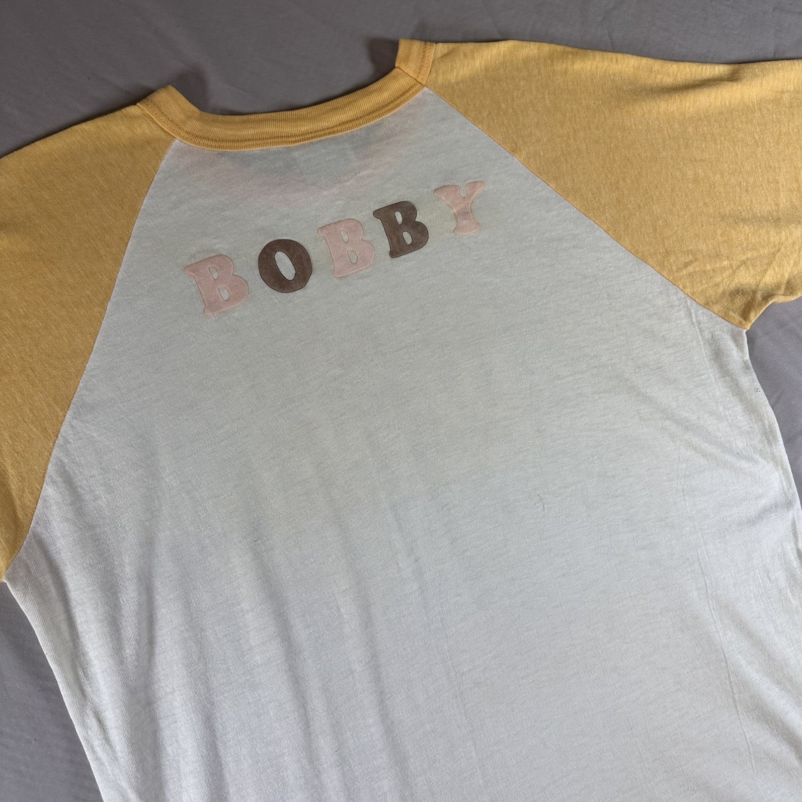Vintage 80s Humor Shirt Mens L Yellow Hanes Poly Cotton 50/50 My Favorite Drink gallery