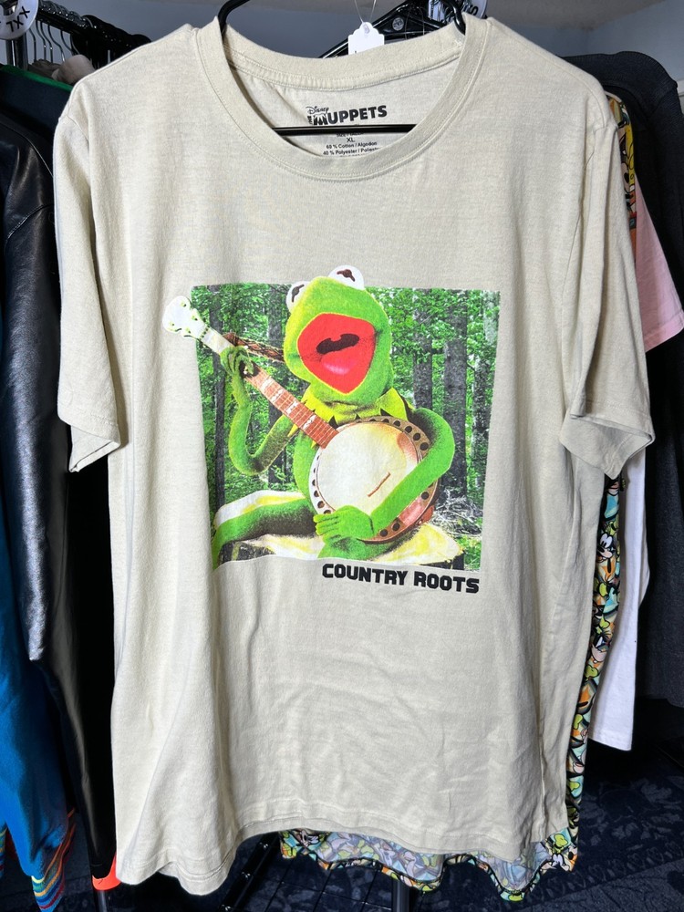 Muppets Kermit the Frog – Country Roots Graphic Tshirt SZ XL DEADSTOCK & RARE