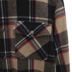 Woolrich Alaskan Wool Check Shirt M Multi-Color Cotton Nylon Polyester Excellent