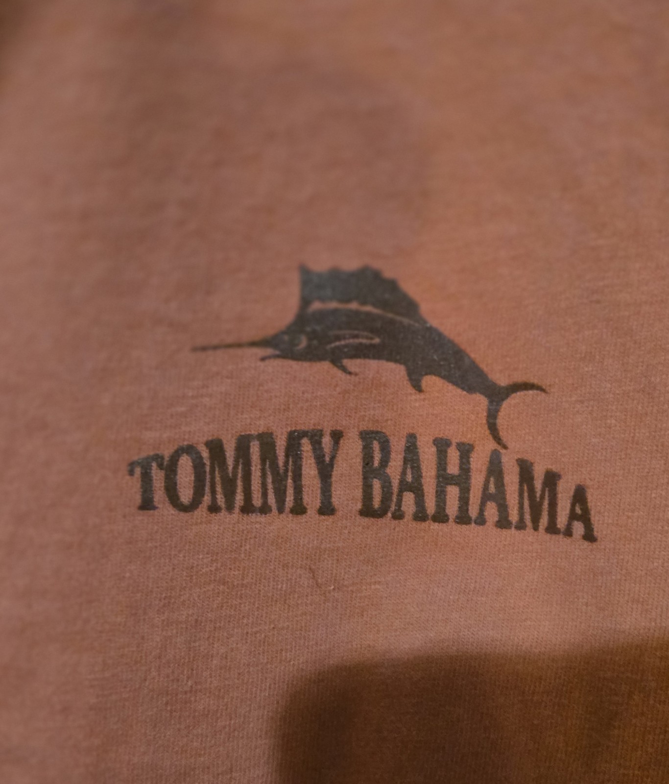 GOLF Tommy Bahama XXL Coral/Salmon "Sand Bar" Cotton Graphic Crew Neck Tee gallery