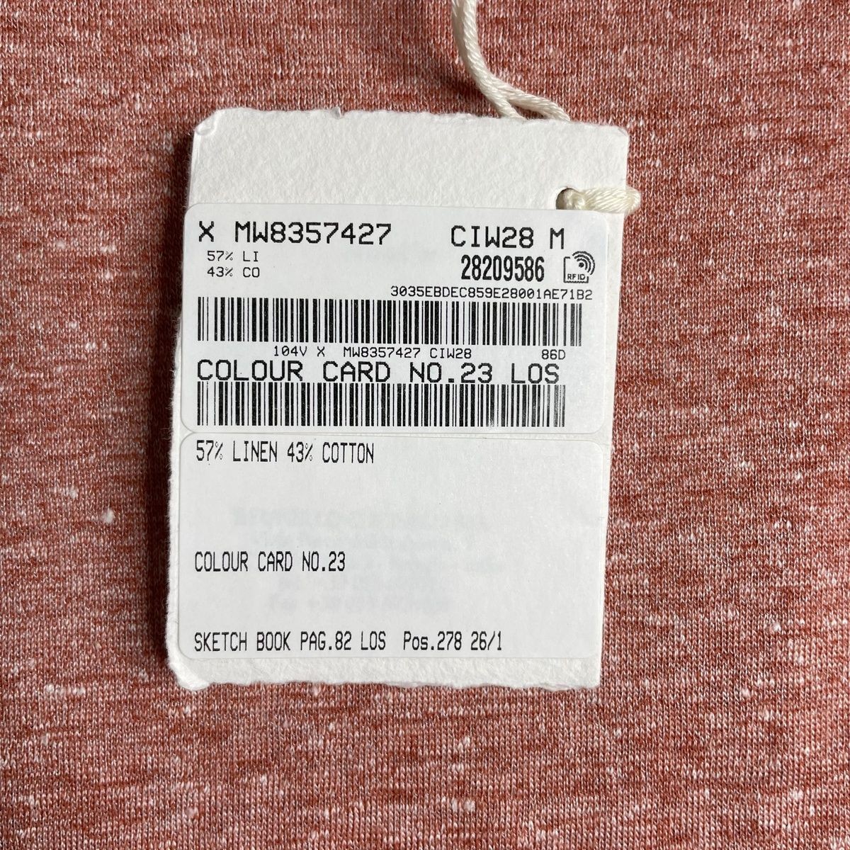 BRUNELLO CUCINELLI Faux Layering T-Shirt Men's Size M Pink gallery