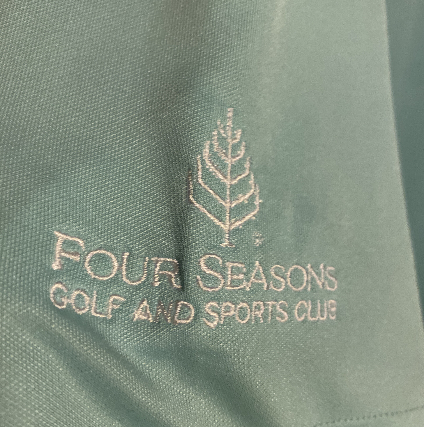 MEDIUM FOUR SEASONS RESORT TEAL POLO SHIRT HAWAII UNDER ARMOR gallery