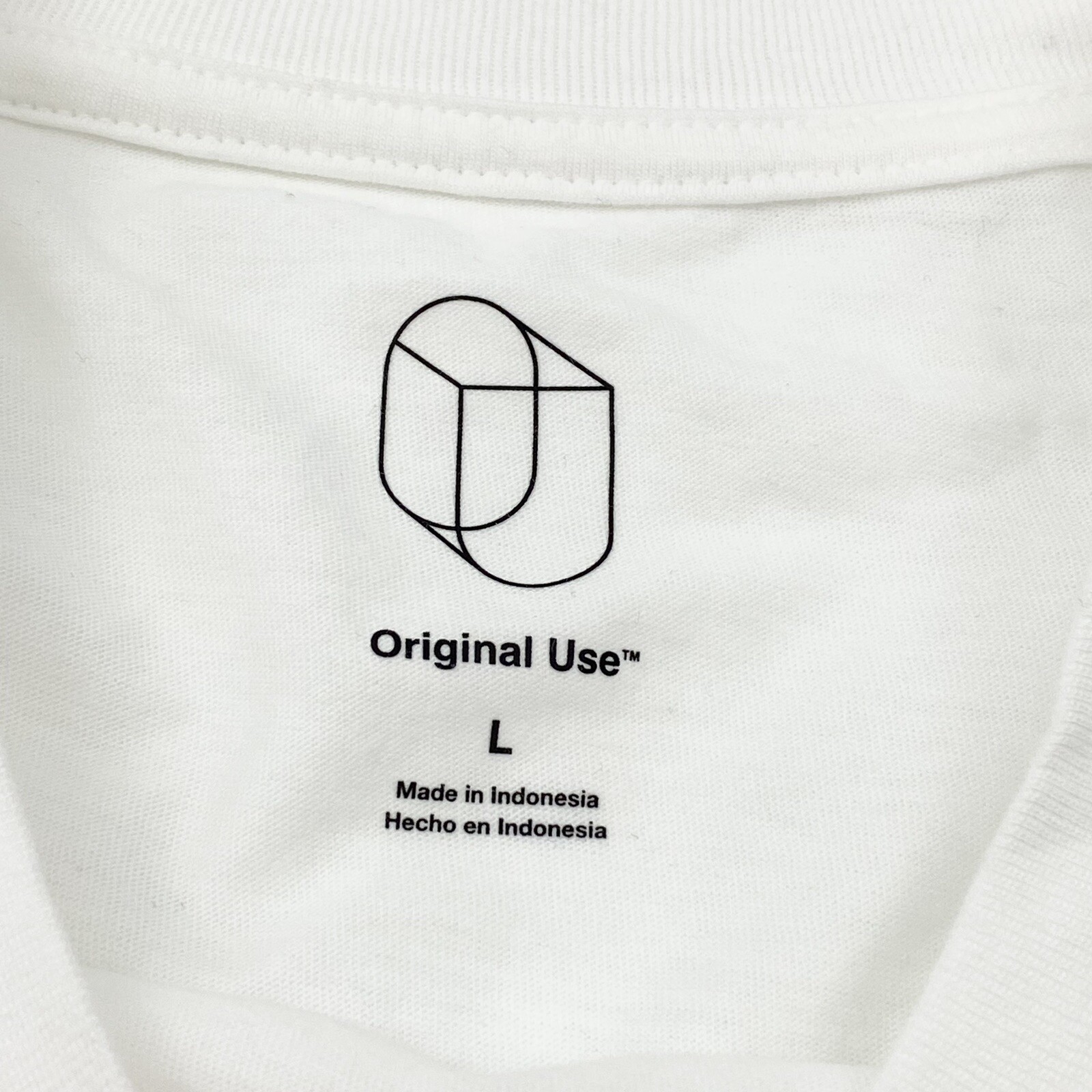Original Use Mens Size L Crew Neck Long Sleeve T-Shirt True White NWD gallery