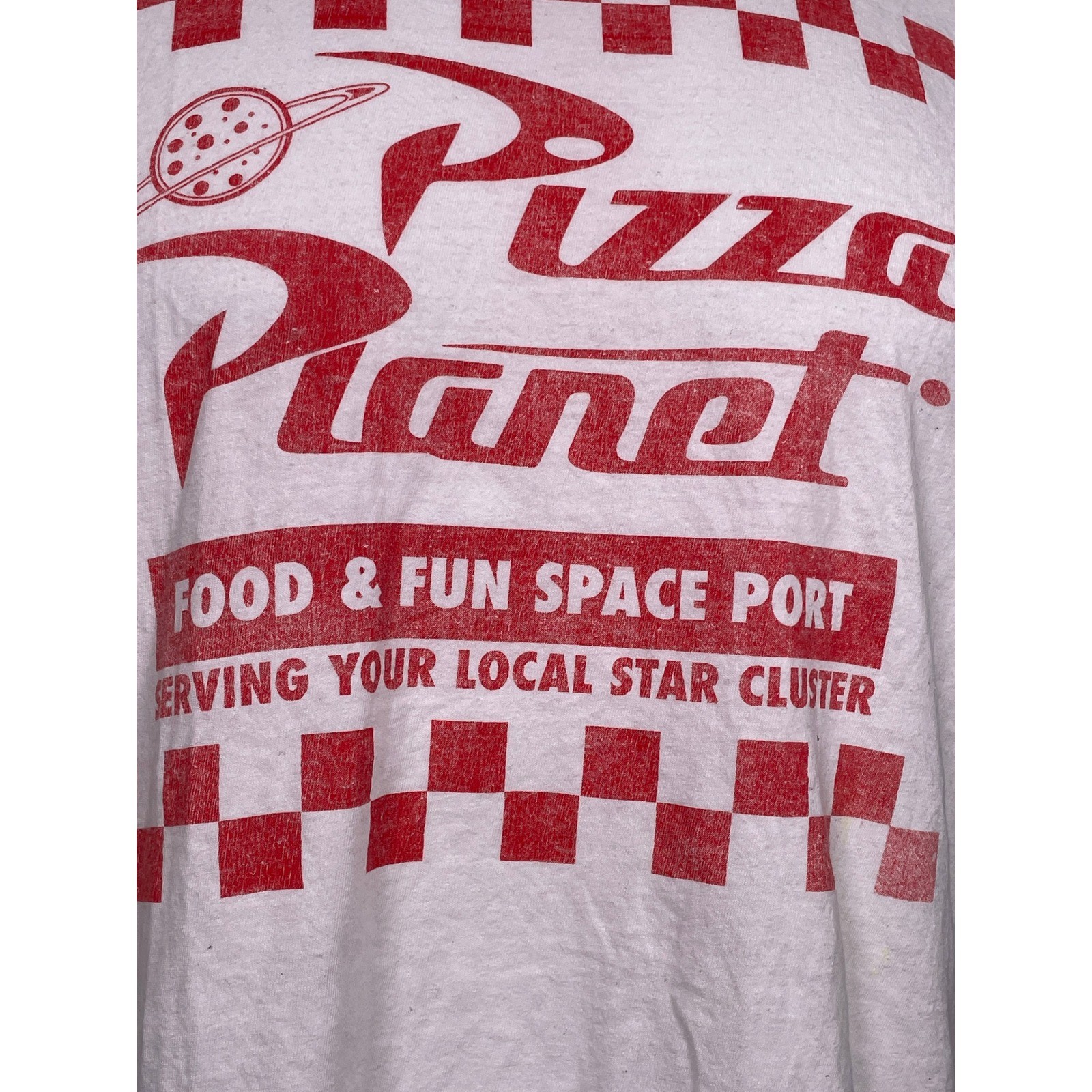 Pizza Planet Disney Pixar Toy Story Food & Fun Space Port T-Shirt Men's LARGE gallery