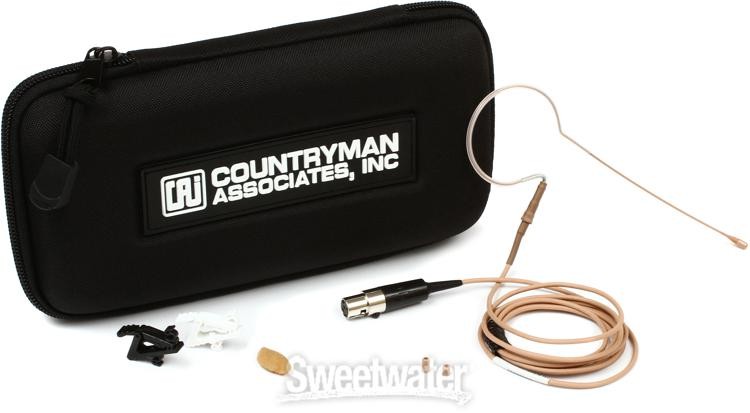 Countryman E6 Omnidirectional Earset Microphone – Standard Gain with 2mm Cable