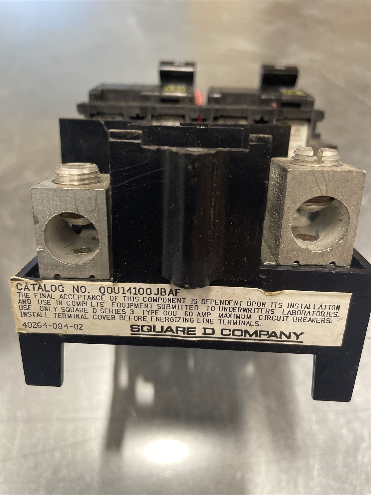 Square D Circuit Breakers, 60amp/30amp With Q0U141 Single Feed, Din Rail Mount
