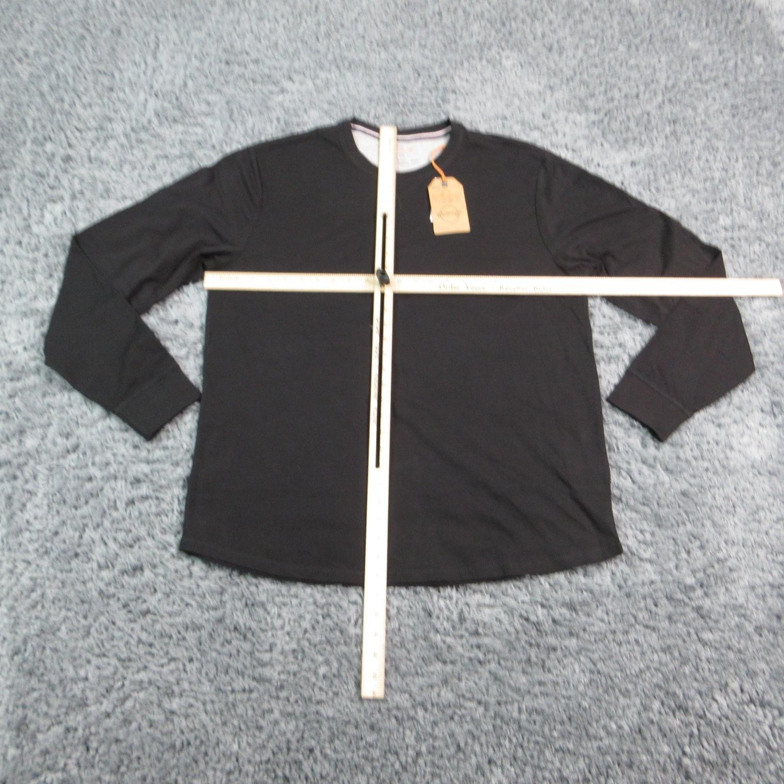 Weatherproof Vintage Shirt Mens XL Black Long Sleeve Crew Neck Logo NWT gallery