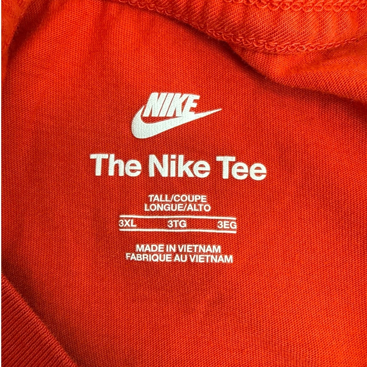 Nike Air Cotton Crewneck Sportswear T-Shirt Graphic Logo Red Men's Size 3XL-T gallery