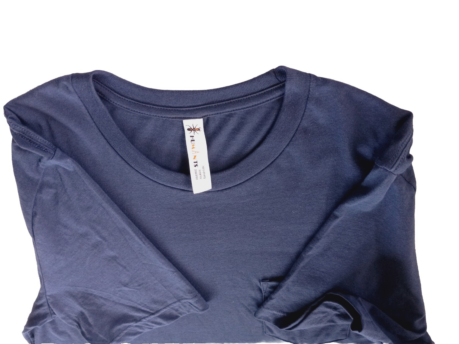 Humants Men's Large Workwear /Outdoor Jersey Pocket Tee Navy Blue heather Cotton gallery