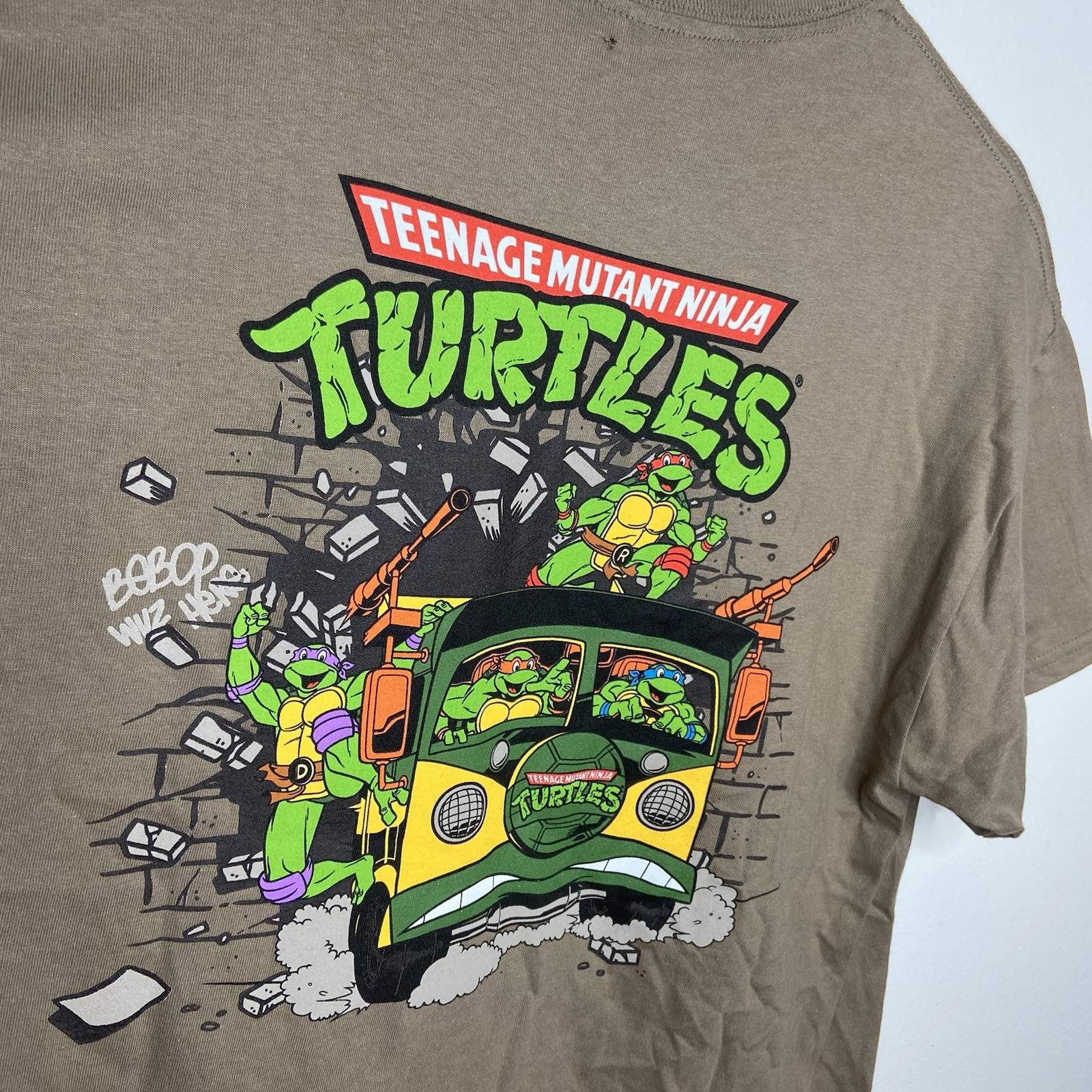 Hybrid Apparel Teenage Mutant Ninja Turtles Brown Graphic T-Shirt Sizes Vary gallery
