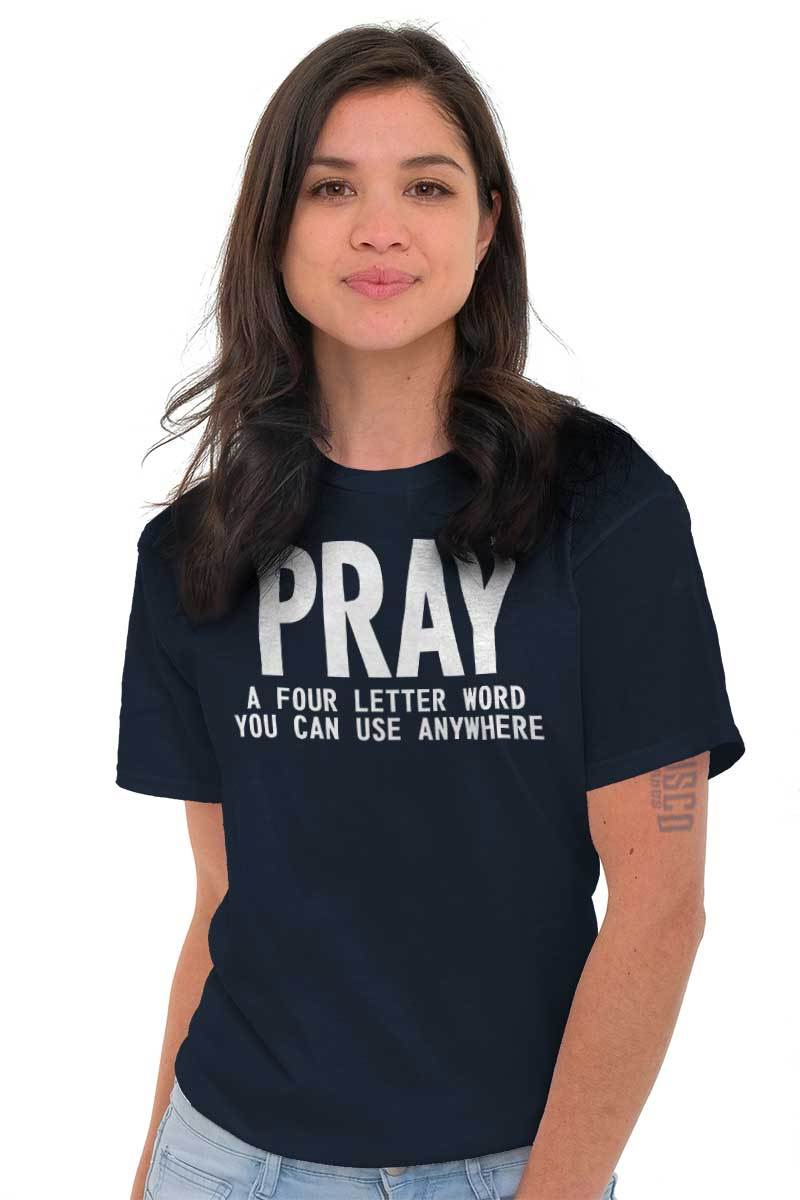 Cute Religious Jesus Christian Worship Pray Womens or Mens Crewneck T Shirt Tee gallery