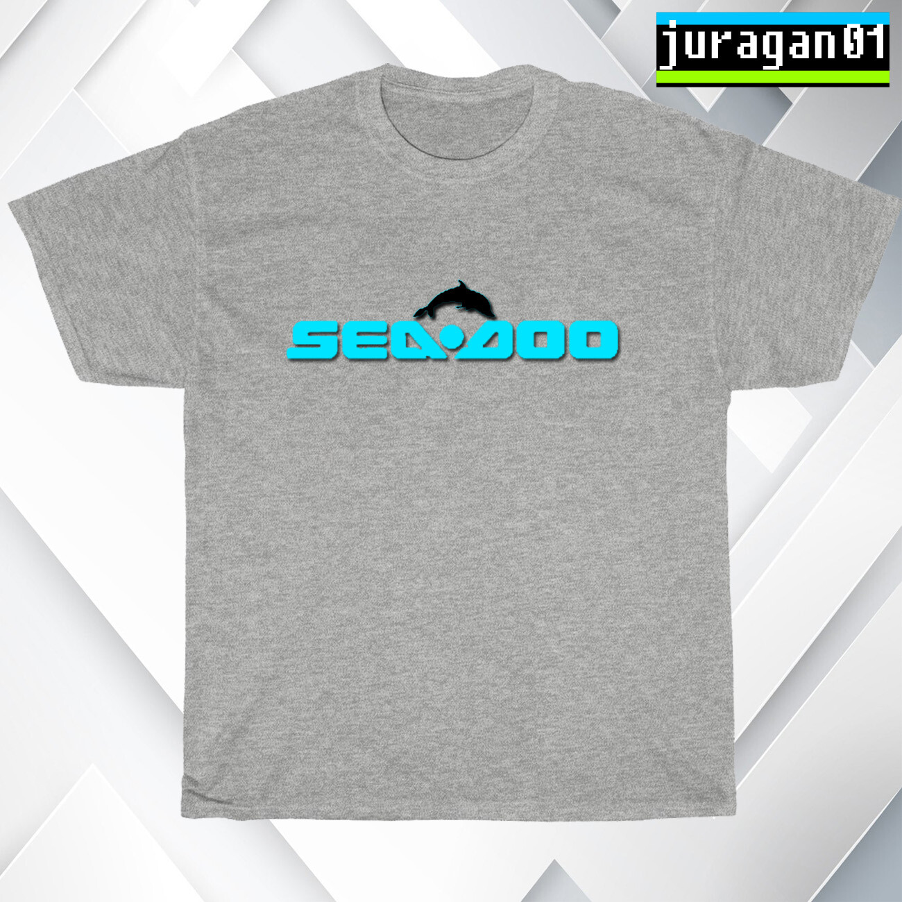 New SEA DOO JET SKI LOGO Black/Navy/Sport Grey/White Men's T-Shirt S-5XL gallery