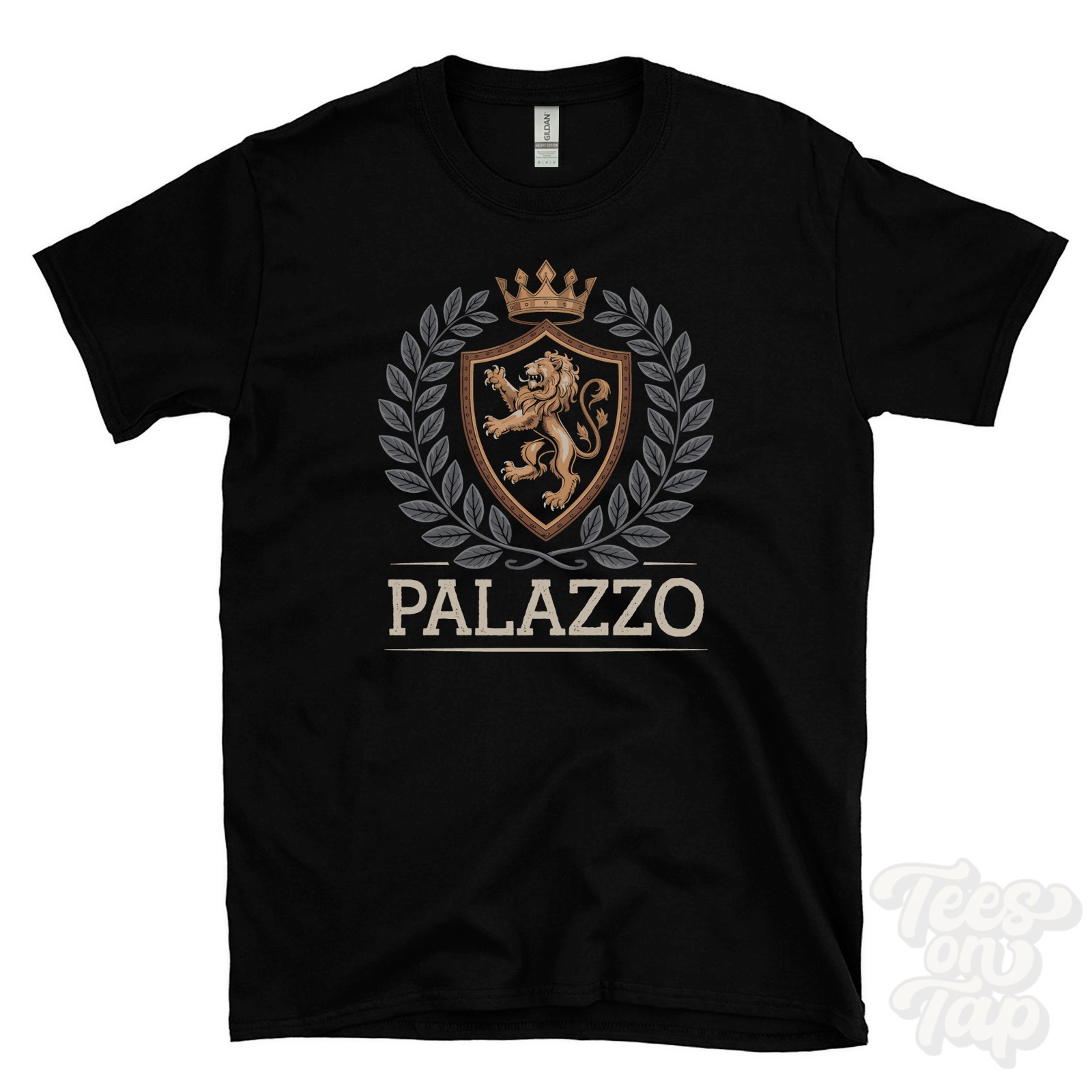 PALAZZO FANTASY COAT OF ARMS T-SHIRT novelty parody family name crest gallery