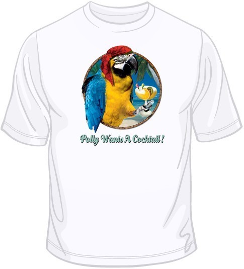 Polly Wants a Cocktail T Shirt You Choose Style, Size, Color Up to 4XL 10246 gallery