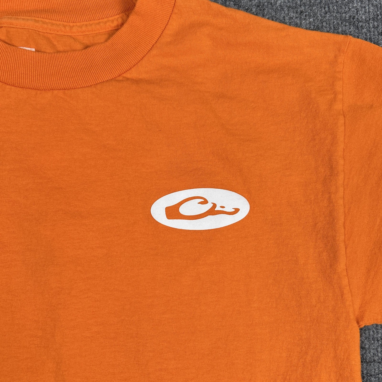 Drake Shirt Mens Medium Orange Logo Graphic Hunting Outdoor Cotton Tee gallery