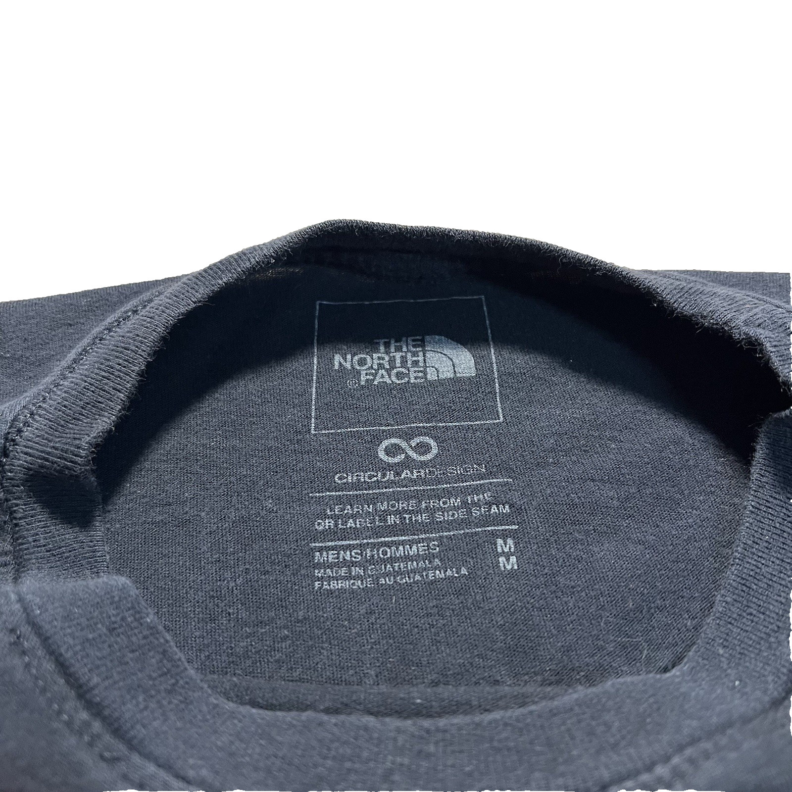 The North Face T Shirt Mens M Black Double Sided Big Logo Hiking gallery
