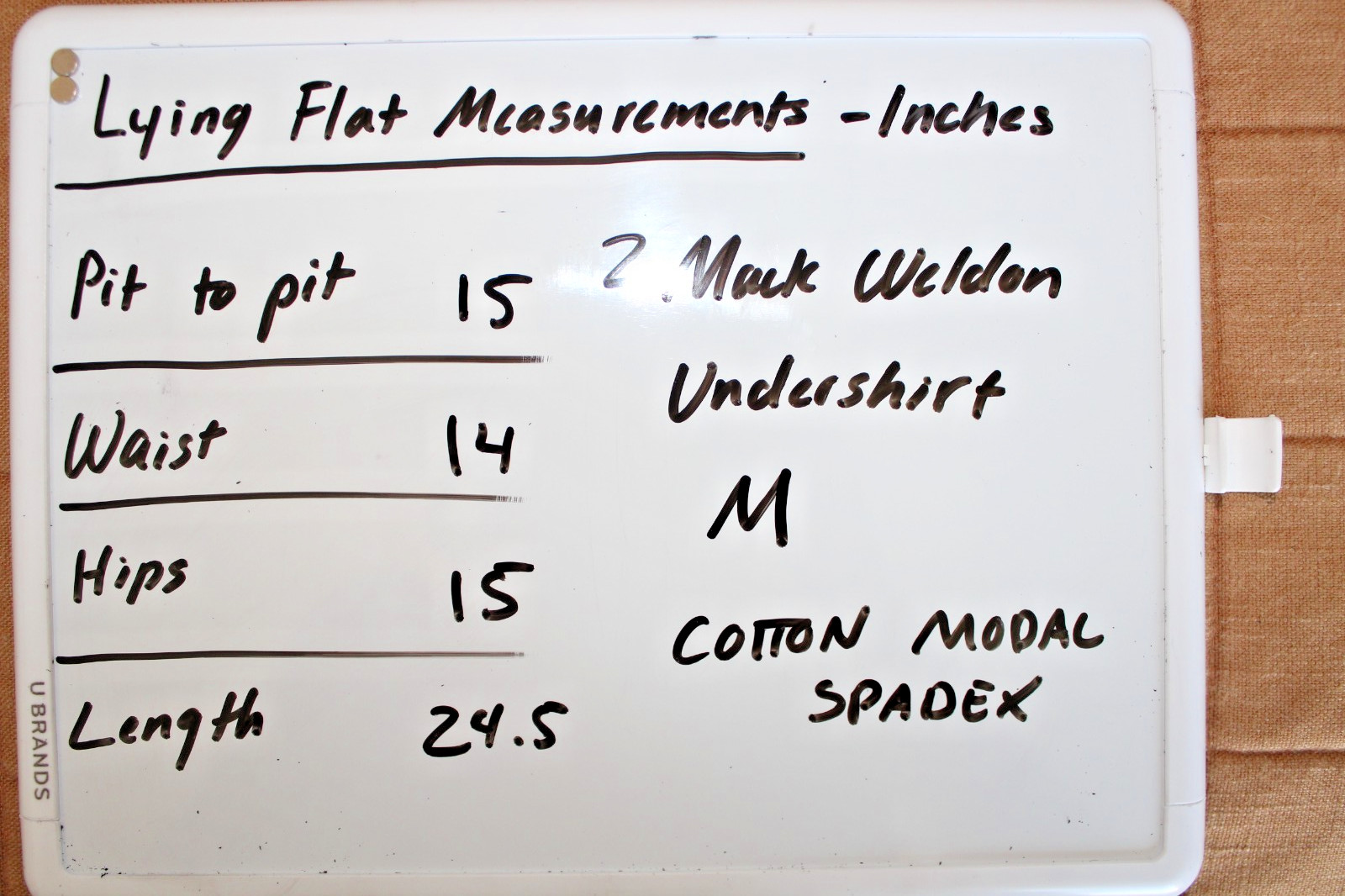 Mack Weldon 18-Hour Rib Tank Undershirt Lot 2 White Cotton Modal Men's Medium M gallery