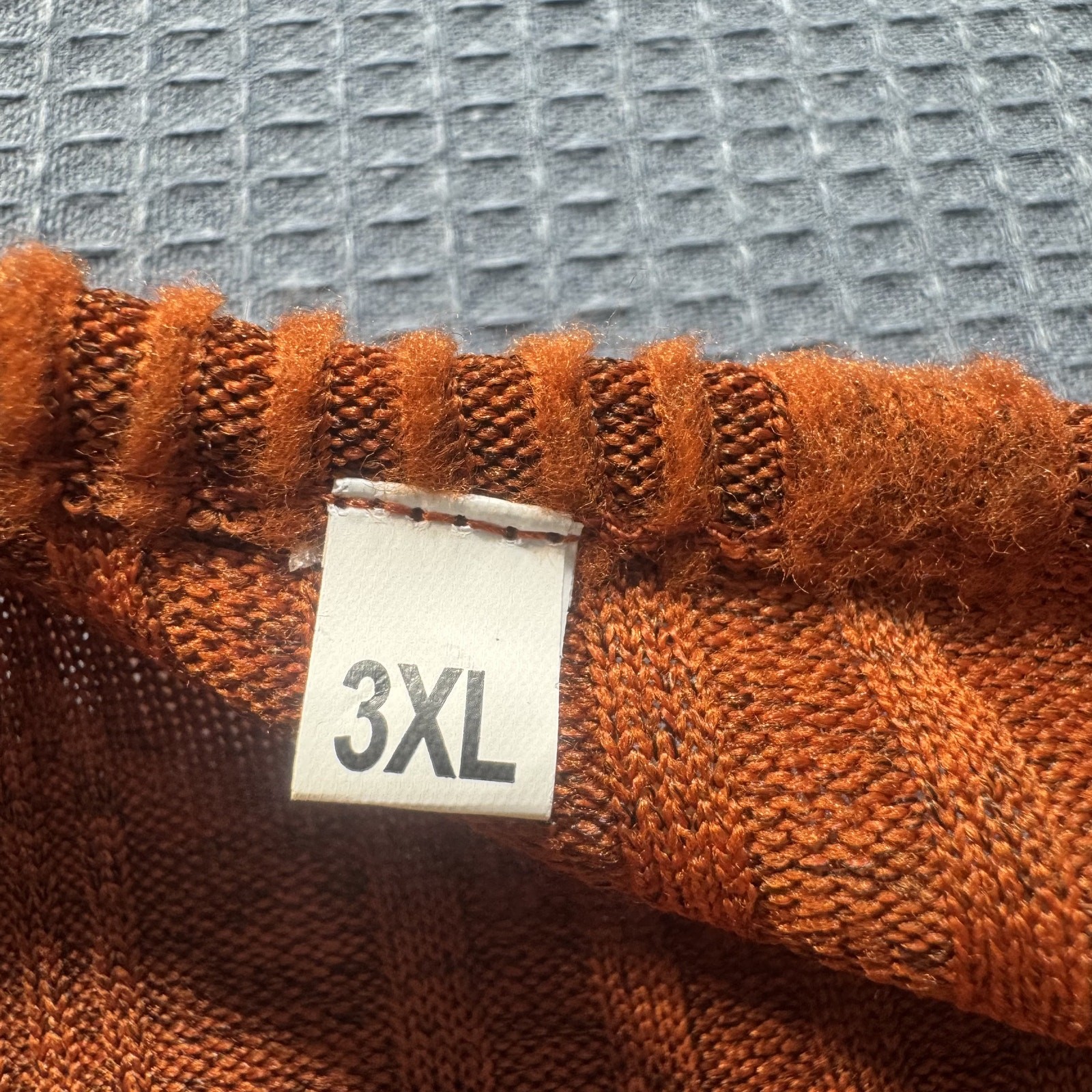 Long-Sleeved Casual Sweater Men Sz 3XL Orange New Without Tags gallery